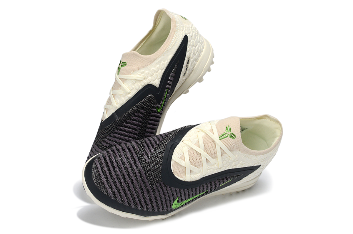 Nike Phantom 6 Low Elite TF Artificial Turf Soccer Shoes - White/Lime Green/Slate Black