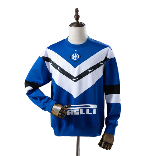 Retro-Inspired Inter Milan Football Club Sweatshirt Sweat Top BNWT