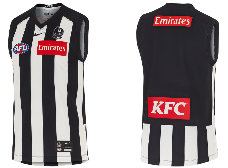 2025 Collingwood Magpies 2025 Men's AFL Home Guernsey BNWT