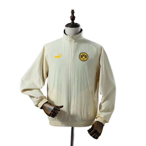 2024-25 Borussia Dortmund Full Zip Reversible Anthem Track Jacket Top Windbreaker Soccer Fußball BNWT