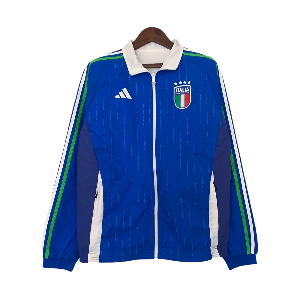 2023-24 Italy national football team Track Jacket Reversible Full Zip Anthem Top Windbreaker Soccer Fußball BNWT