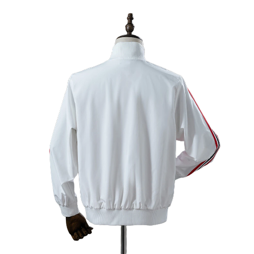 2017-18 Milan AC Football Club Full Zip Anthem Track Jacket Top Windbreaker Soccer Fußball BNWT