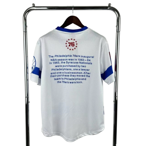 Mitchell & Ness Philadelphia 76ers Hardwood Classics Vintage Team Origins Premium T-Shirt BNWT