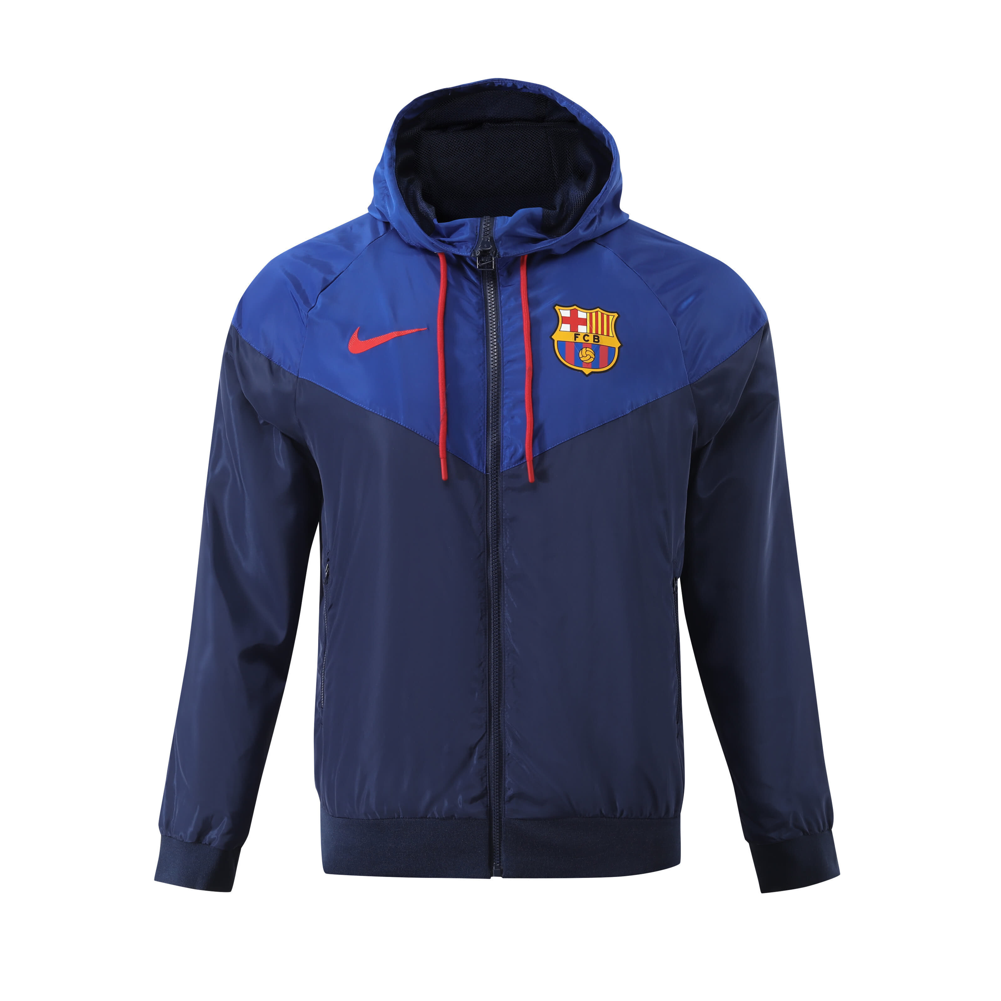 2023-24 Barcelona Football Club Track Jacket Full Zip Anthem Top Windbreaker Soccer Fußball BNWT