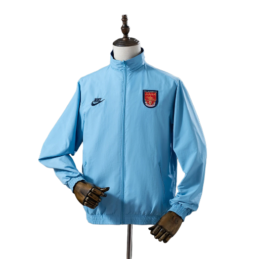 1995-96 Arsenal Football Club Full Zip Reversible Anthem Track Jacket Top Windbreaker Vintage Retro-Style Soccer Fußball BNWT