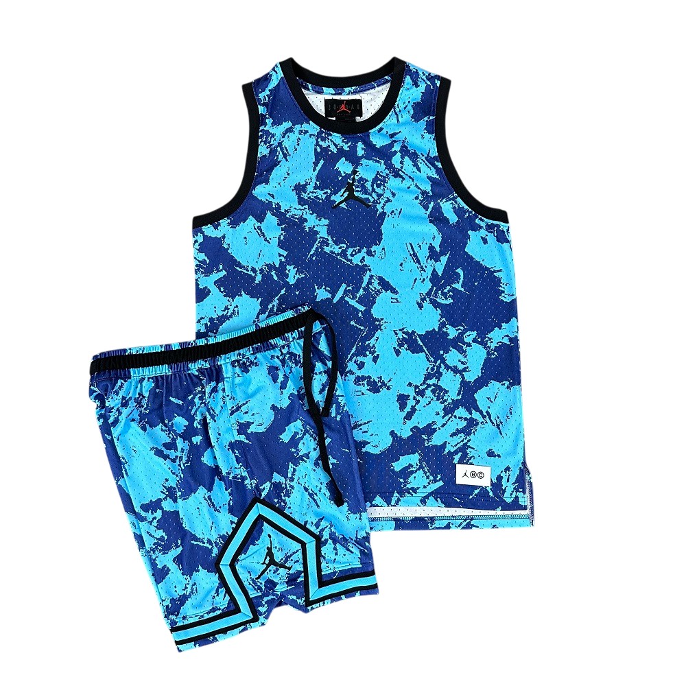 Jordan Dri-FIT Sport Breakfast Club Mesh Jersey and Diamond Shorts Set BNWT