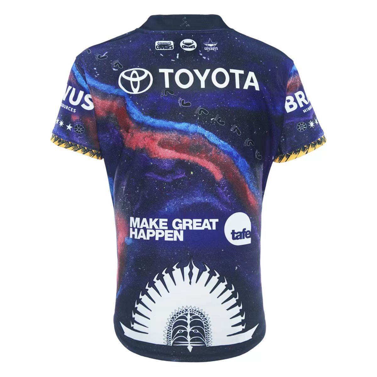 2025 North Queensland Cowboys Rugby league team Men's Replica NRL Indigenous Jersey