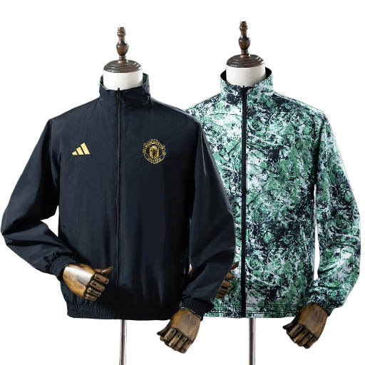 2023-24 Man-U Football Club Reversible Track Jacket Top Windbreaker Soccer Fußball BNWT