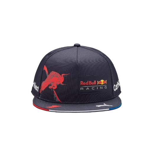 Official 2022 Red Bull Racing Max Verstappen Flat Brim Unisex Adjustable Cap (Adults) BNWT
