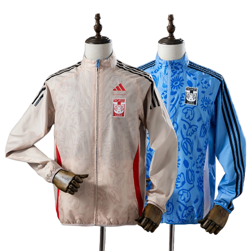 2024-25 Tigres UANL Football Club Full Zip Reversible Anthem Track Jacket Top Windbreaker Soccer Fußball BNWT