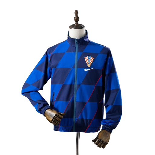 2024 Croatia national football team ull Zip Reversible AnthemTrack Jacket Top Windbreaker Soccer Fußball BNWT