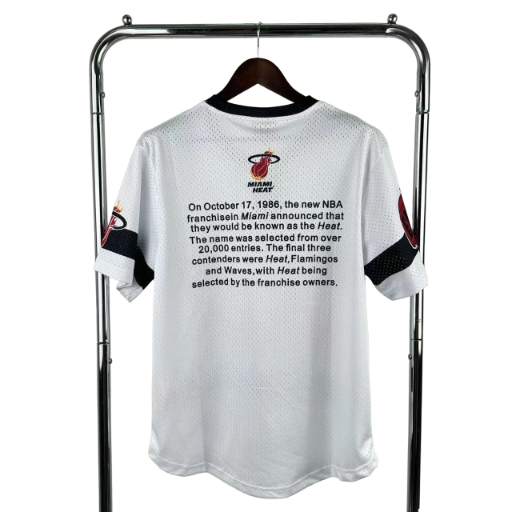 Miami Heat Hardwood Classics Team Origins Premium T-Shirt BNWT