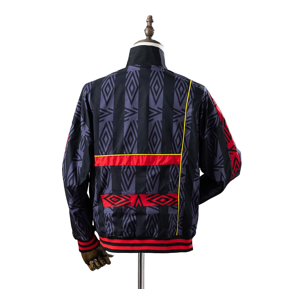 1992-94 Man United Football Club Woven Retro Windbreaker Soccer Anthem Track Top Jacket BNWT