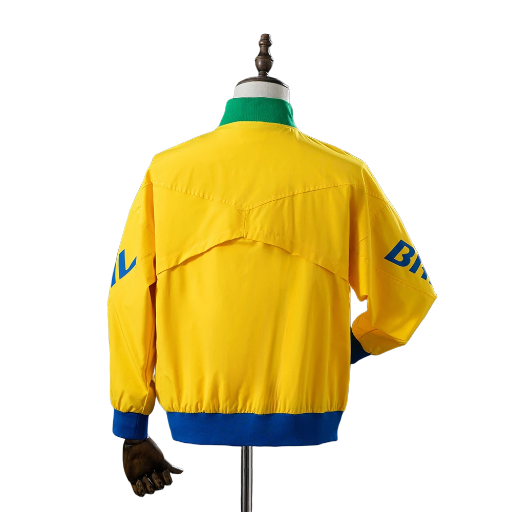 Brazil national football team Track Jacket Full Zip Top Academy Pro Soccer Anthem Windbreaker Fußball BNWT