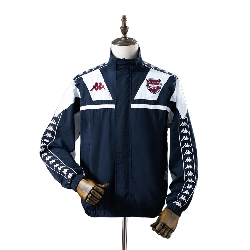 Arsenal football Club Track Top Windbreaker Jacket Retro-Style Soccer Fußball BNWT