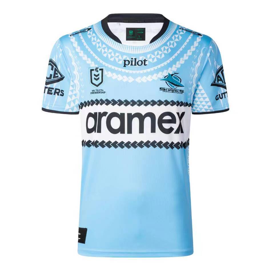 2025 Cronulla-Sutherland Sharks Rugby league team Men's Replica Pasifika Jersey BNWT