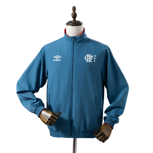 2025 Clube de Regatas do Flamengo Football Club Full Zip Reversible Anthem Track Jacket Top Windbreaker Soccer Fußball BNWT