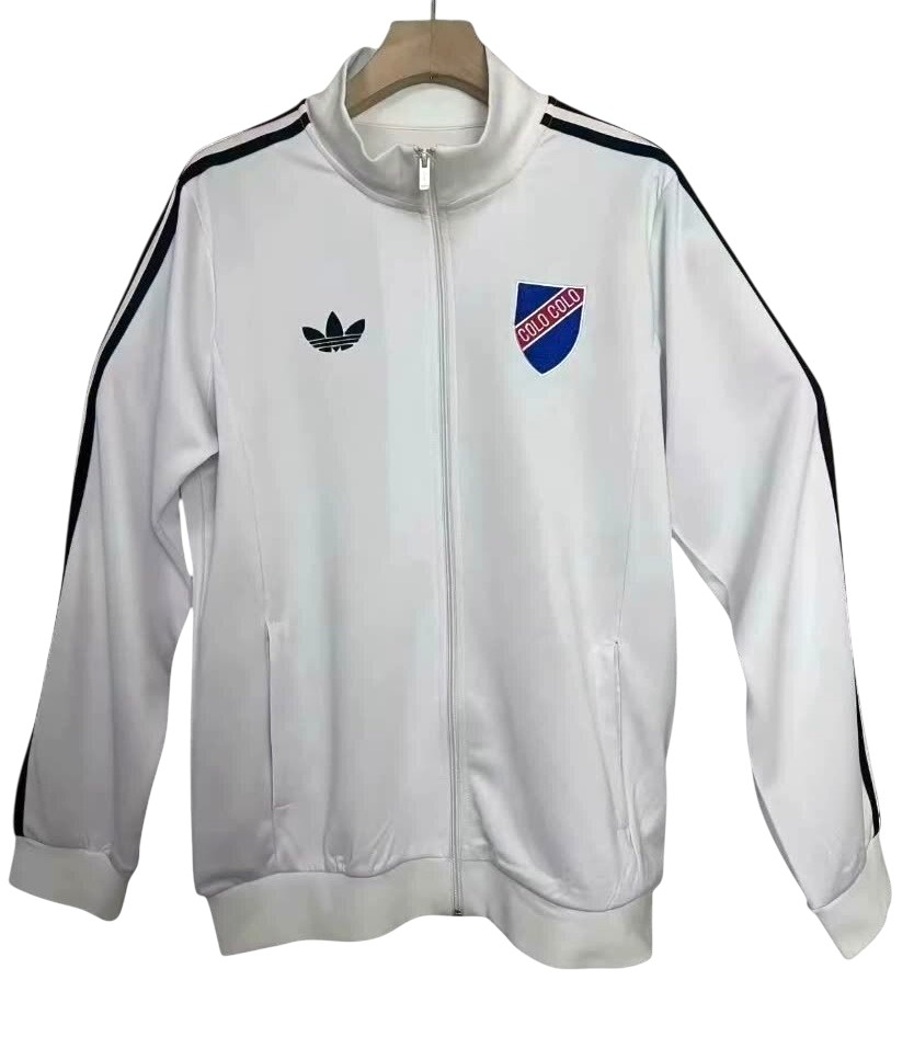 2025- COLO-COLO Football Club Track Jacket Full Zip Anthem Top Windbreaker Soccer Fußball BNWT