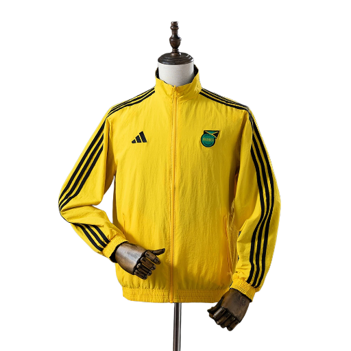 2023-24 Jamaica national football team Anthem Reversible Track Jacket Top Windbreaker Soccer Fußball BNWT