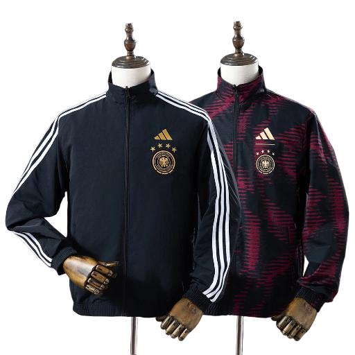 2022-23 Germany national football team Full Zip Reversible Anthem Track Jacket Top Windbreaker Soccer Fußball BNWT