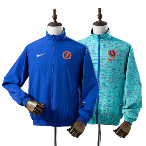 2023-24 Chelsea football Club Full Zip Reversible Anthem Track Jacket Top Windbreaker Soccer Fußball BNWT