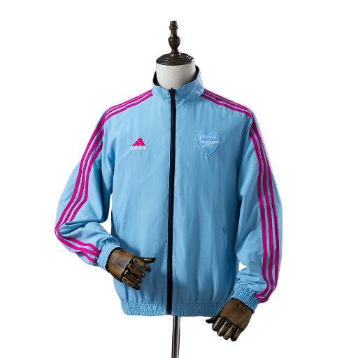 2022-23 Arsenal Football Club Full Zip Reversible Anthem Track Jacket Top Windbreaker Soccer Fußball BNWT