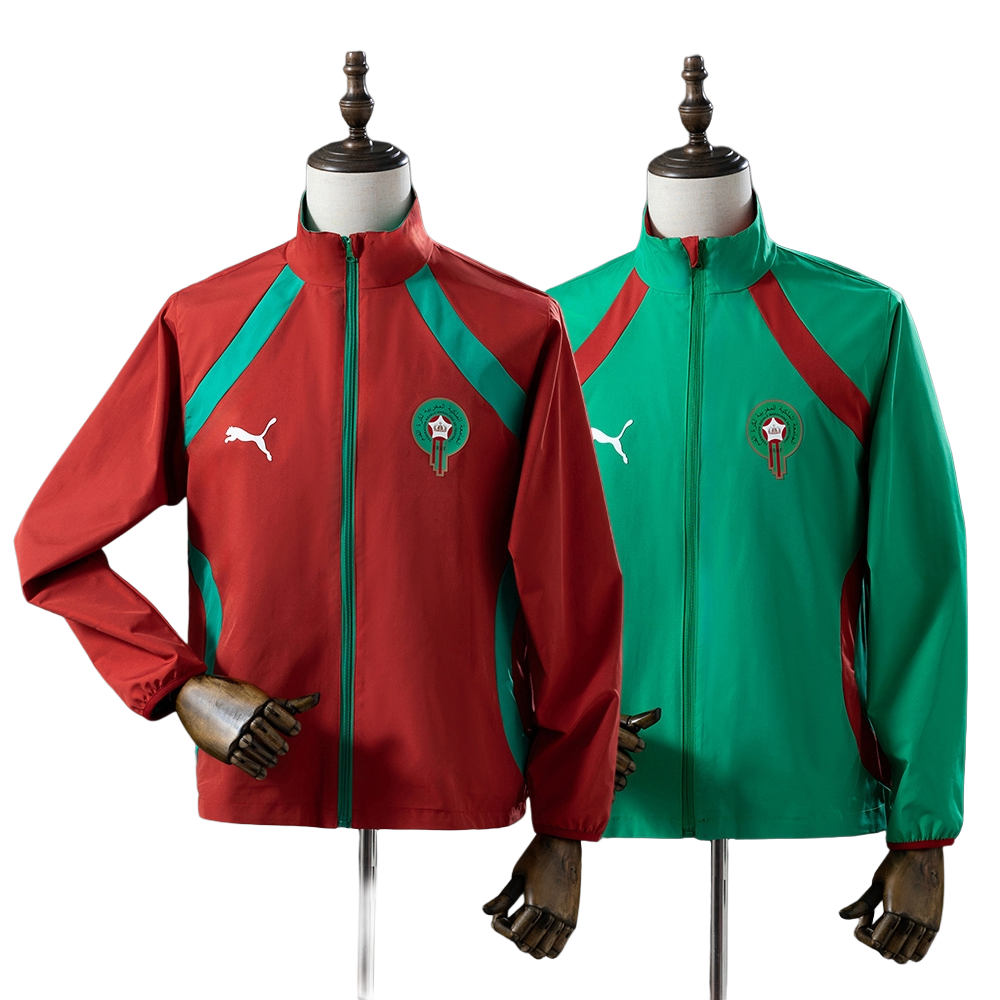 2026 Morocco national football team Track Jacket Reversible Soccer (Adults) BNWT