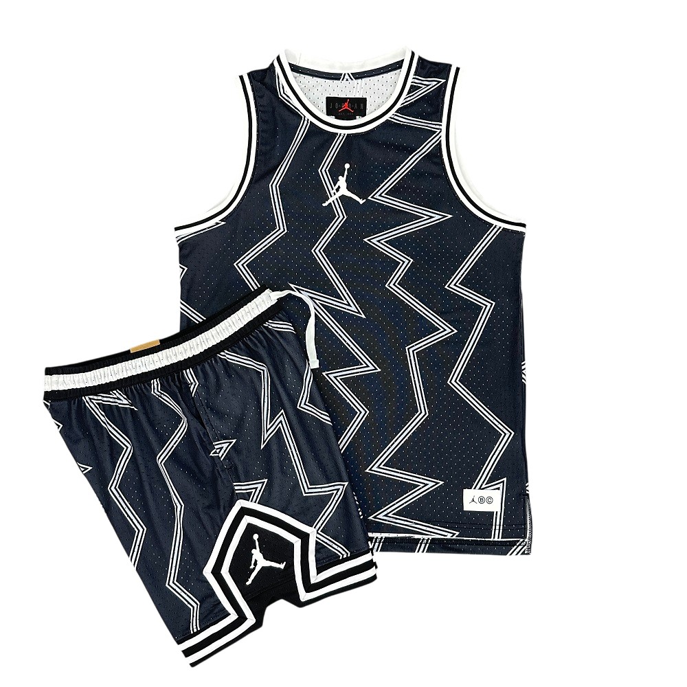 Jordan Dri-FIT Sport Printed Diamond Shorts and Coordinating Jersey BNWT