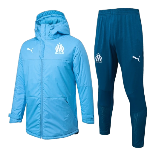 2025 Olympique de Marseille Football Club Calcio Padded Jacket & Pants Set Soccer Fußball BNWT