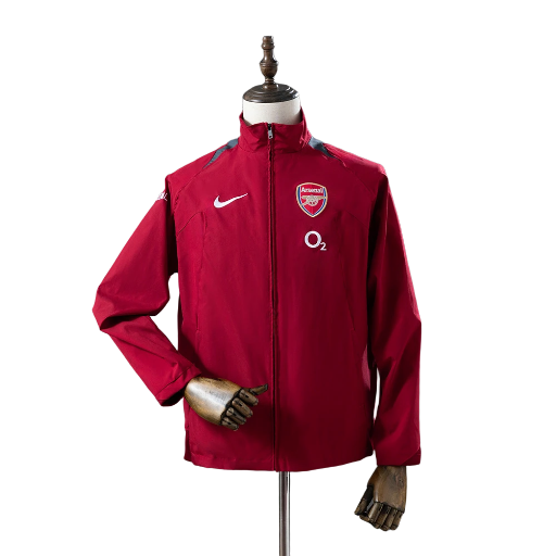 2005-06 Arsenal Football Club Full Zip Anthem Track Jacket Top Windbreaker Soccer Fußball BNWT