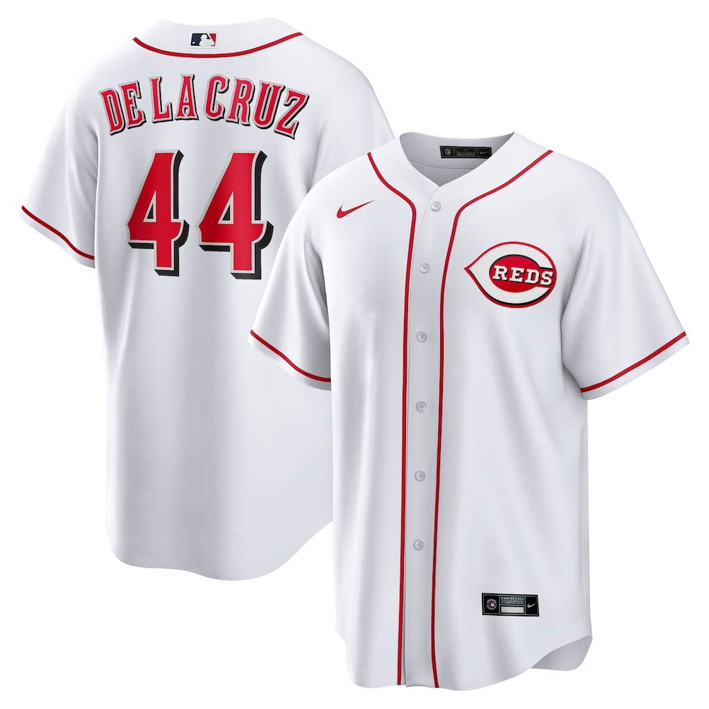 Men's Cincinnati Reds Elly De La Cruz Nike White Home Replica Jersey BNWT