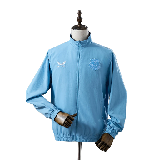 2024-25 Everton Football Club Full Zip Reversible Anthem Track Jacket Top Windbreaker Soccer Fußball BNWT
