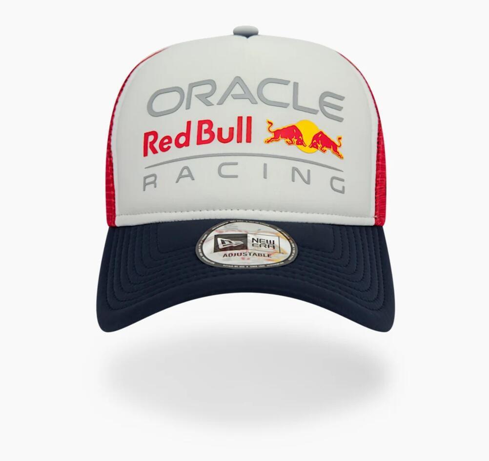 Official Oracle Red Bull Racing Colour Block New Era Trucker Unisex Adjustable Cap (Adults) BNWT