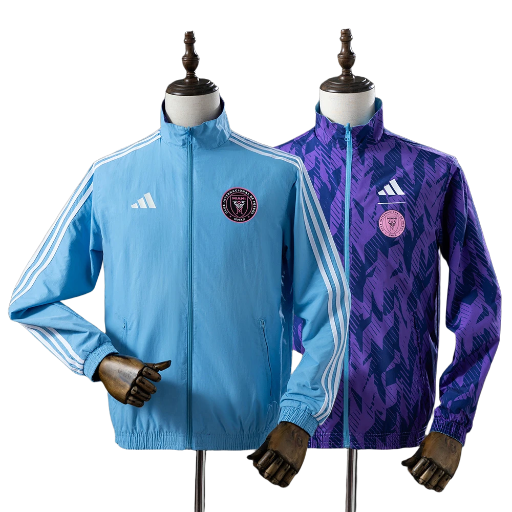 2022-23 Inter Miami CF Full Zip Reversible Anthem Track Jacket Top Windbreaker Soccer Fußball BNWT