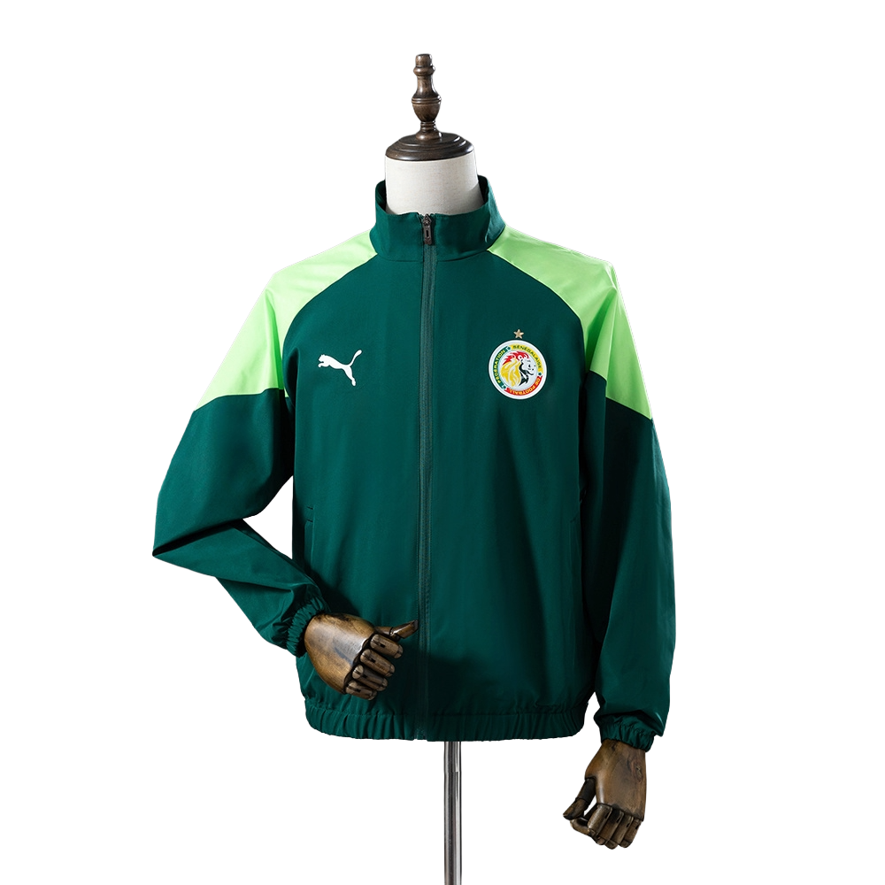 2025-26 Senegal national football team  Pre-Match Woven Full Zip Anthem Track Jacket Top Windbreaker Soccer Fußball BNWT
