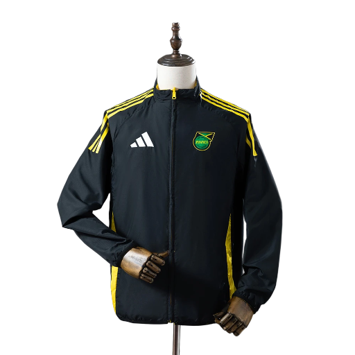 2024-25 Jamaica national football team Reversible Anthem Track Jacket Top Windbreaker Soccer Fußball BNWT