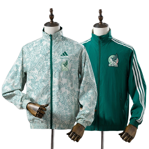 2022 Mexico national football team Anthem Reversible Track Jacket Top Windbreaker Soccer Fußball BNWT