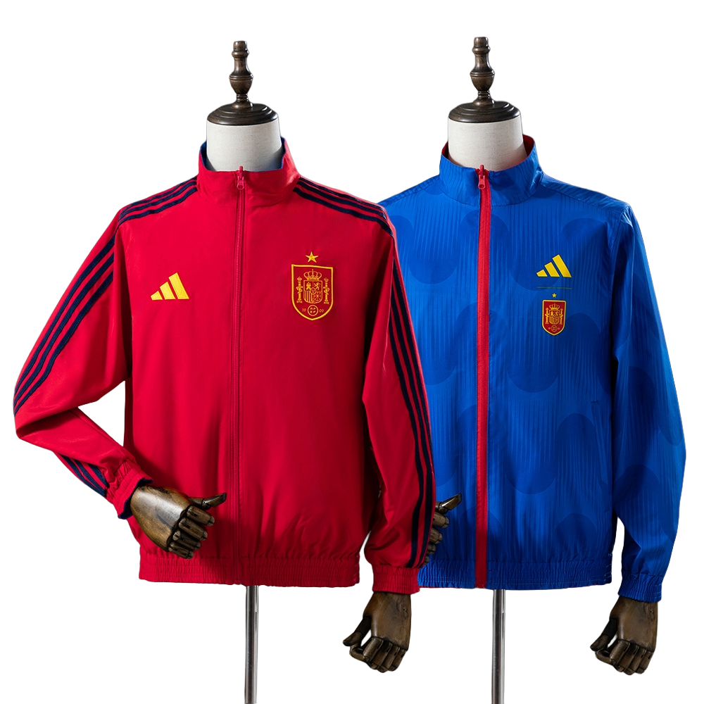 2026 Spain national football team Track Jacket Reversible Soccer (Adults) BNWT