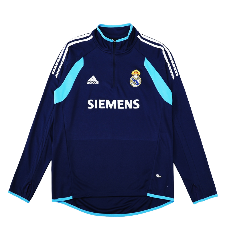 2005-06 Real Madrid Football Club Soccer 1/4 Zip Training Top Shirt BNWT