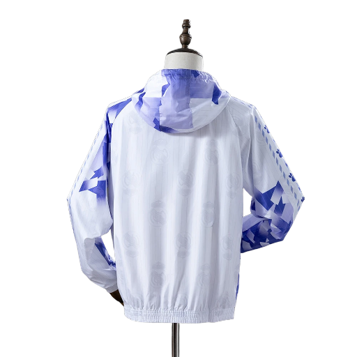 1996-97 Real Madrid football Club Retro-Style Windbreaker Soccer Fußball BNWT