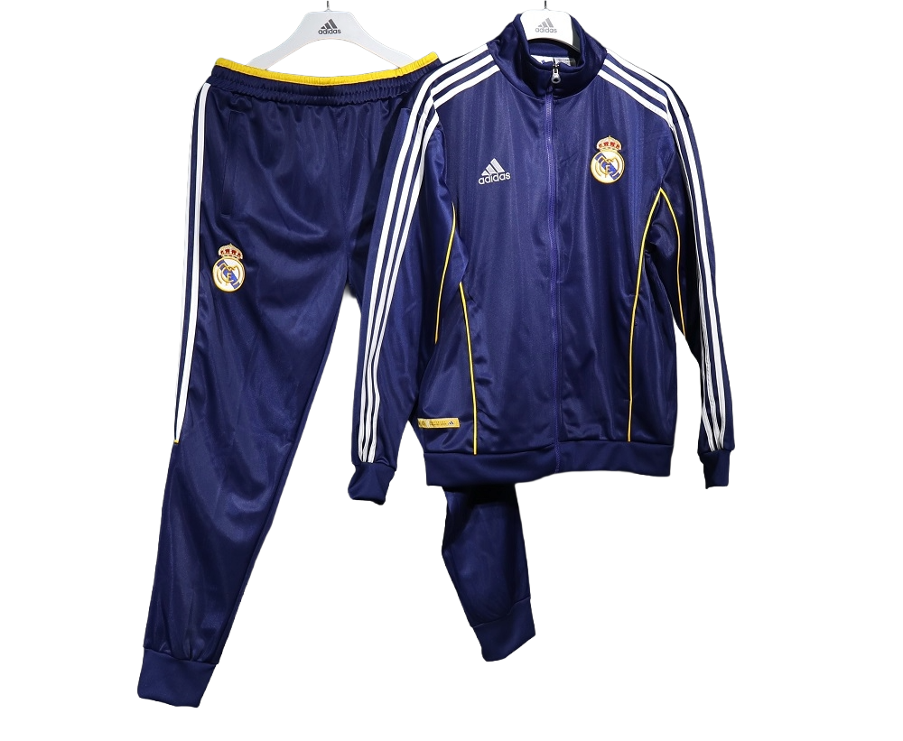 Adidas Real Madrid Football Club Soccer 1999/2000 Retro Tracksuit (Adults) BNWT