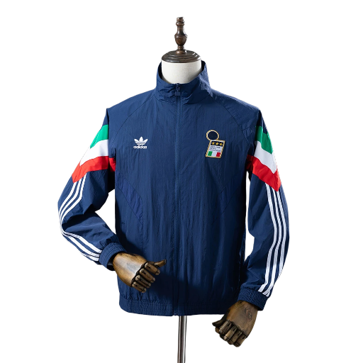 2024-25 Italy national football team Track Top Windbreaker Jacket Retro-Style Soccer Fußball BNWT