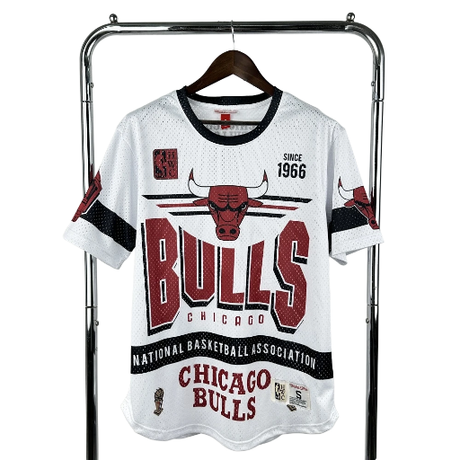 Unisex Mitchell & Ness White Chicago Bulls Hardwood Classics Vintage Team Origins Premium Jersey BNWT