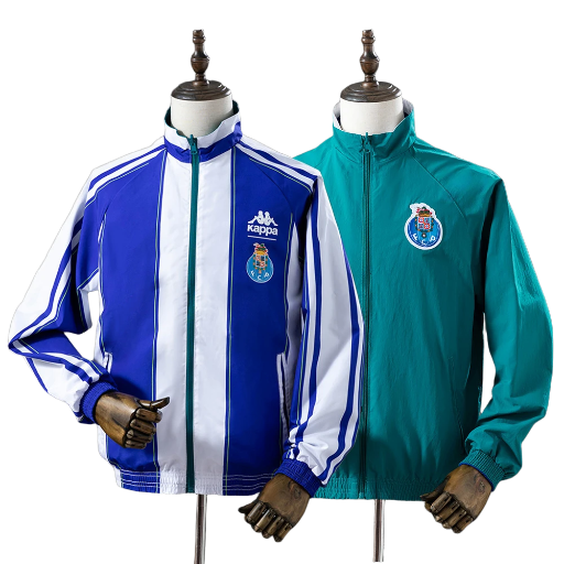 1997-98 Porto Football Club Reversible Track Jacket Top Windbreaker Soccer Fußball BNWT