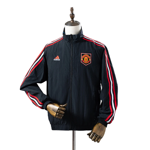 2022-23 Man-u Football Club Reversible Track Jacket Top Windbreaker Soccer Fußball BNWT
