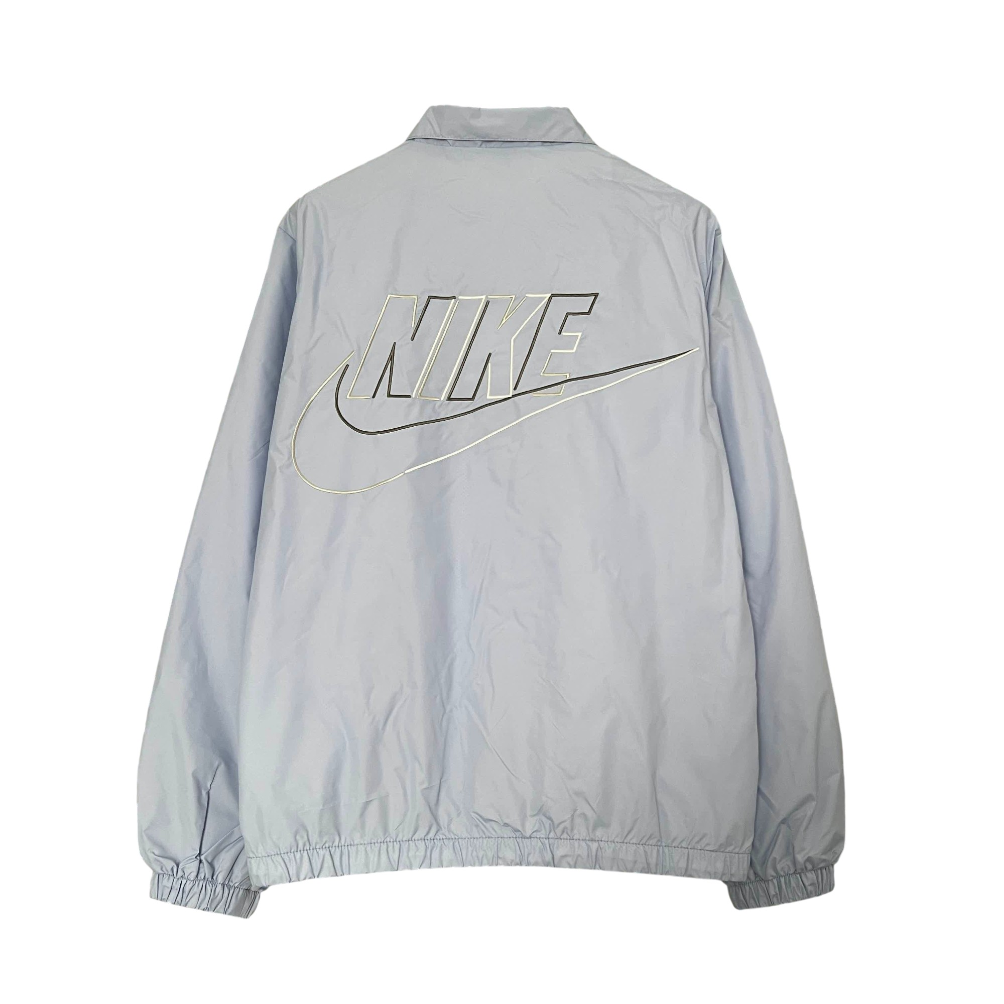 Nike Club Logo Print Stand Collar Casual Sport Jacket Men Jacket Blu BNWT