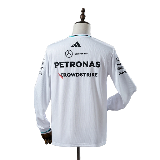 Men’s 2025 Mercedes AMG Petronas F1 Team Long-Sleeve Autosport Top – BNWT
