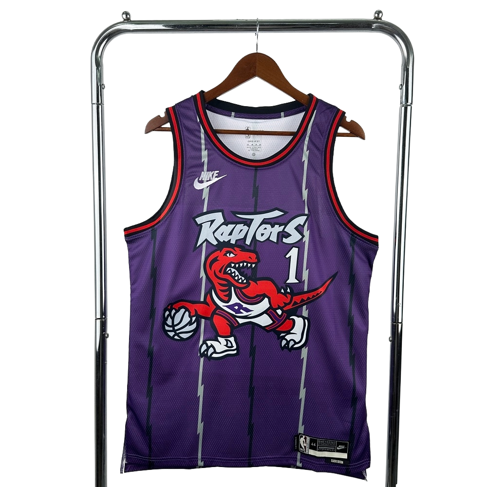 Mitchell & Ness men's Toronto Raptors Basketball team Hardwood Classics Swingman Jersey #1McGrady (Adults) Unisex BNWT