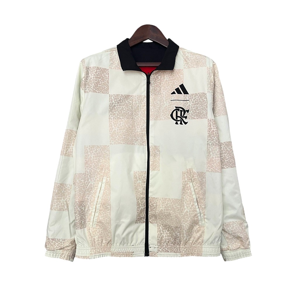 2024-25 Clube de Regatas do Flamengo Reversible Anthem Track Jacket Top Windbreaker Soccer Fußball BNWT