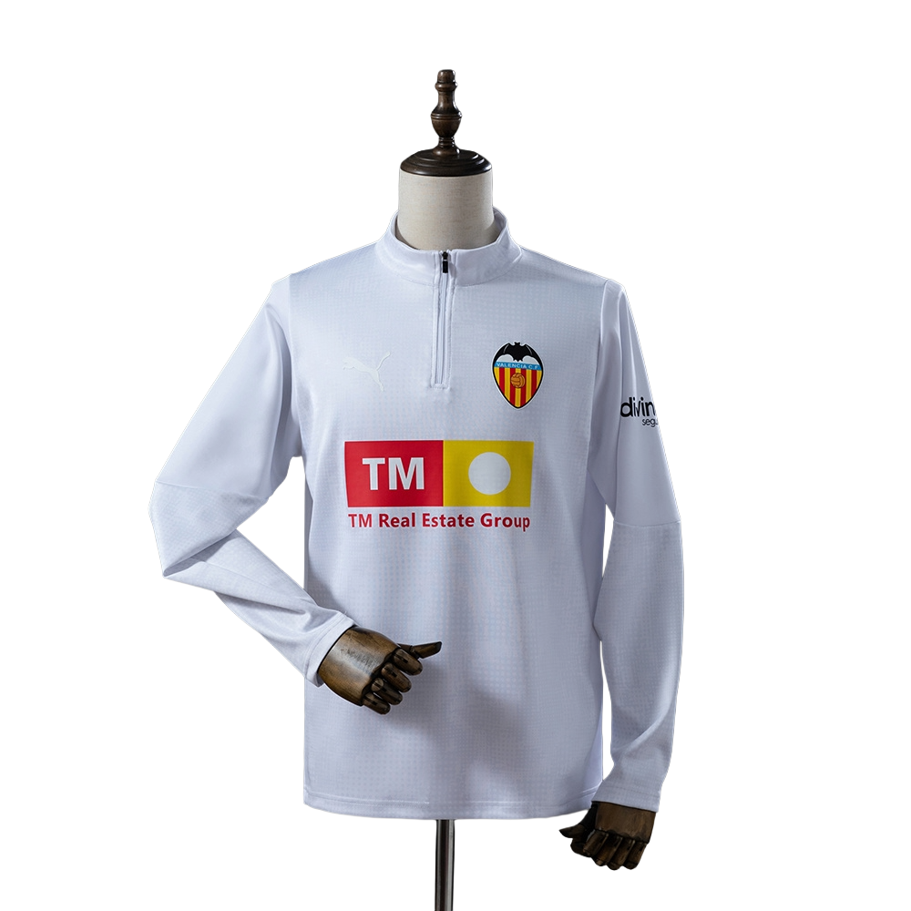 2025-26 Valencia CF Football Club 1/4 Zip Soccer Training Top BNWT